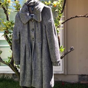 FRENCH CONNECTION long trench-type coat